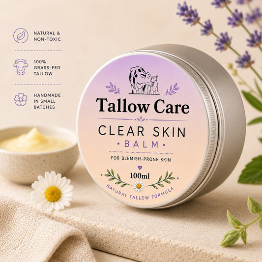 Clear Skin Tallow Balm – Natural Support for Blemish-Prone Skin