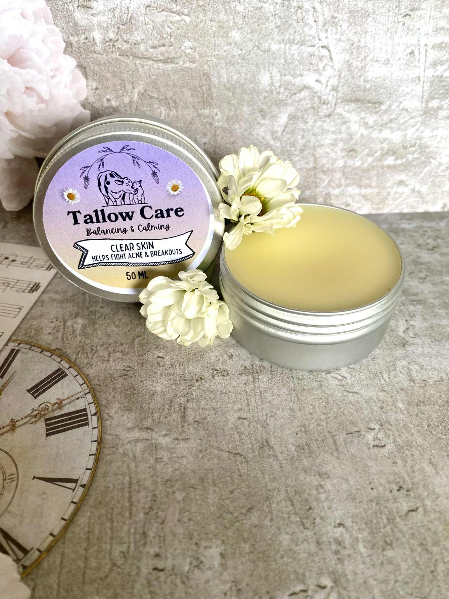 Clear Skin Tallow Balm – Natural Support for Blemish-Prone Skin