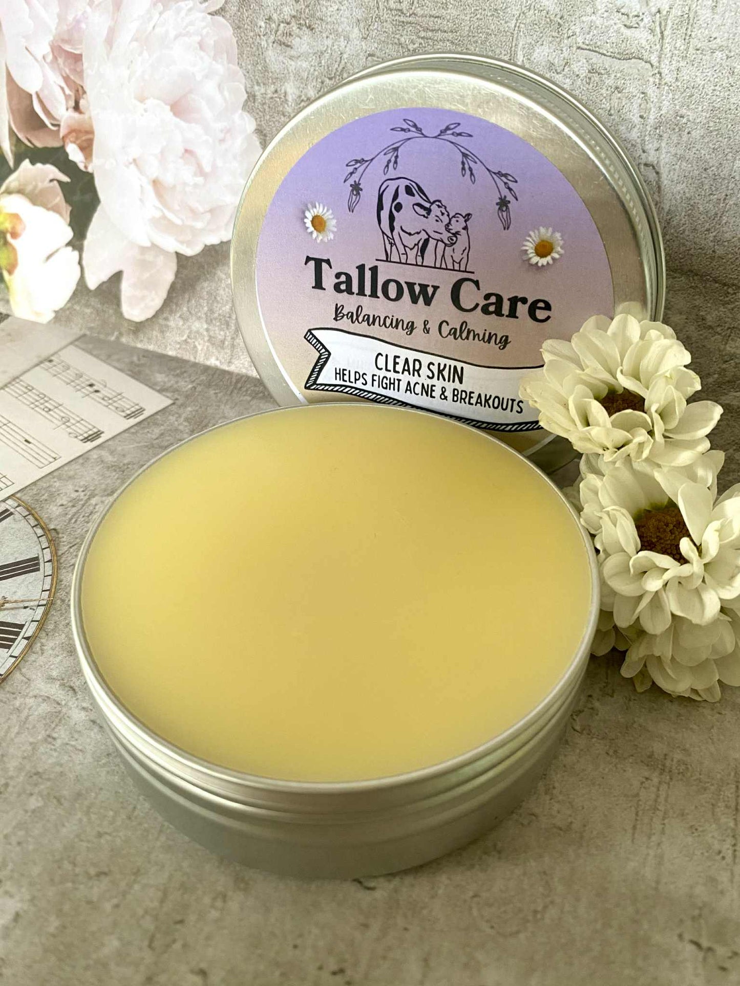 Clear Skin Tallow Balm – Natural Support for Blemish-Prone Skin