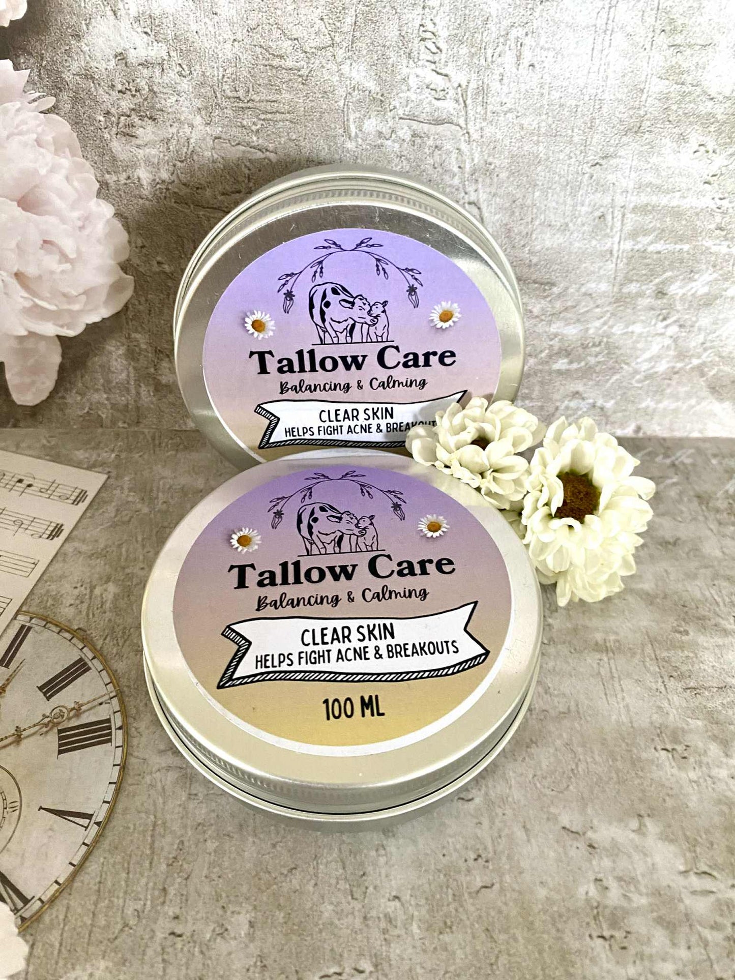 Clear Skin Tallow Balm – Natural Support for Blemish-Prone Skin