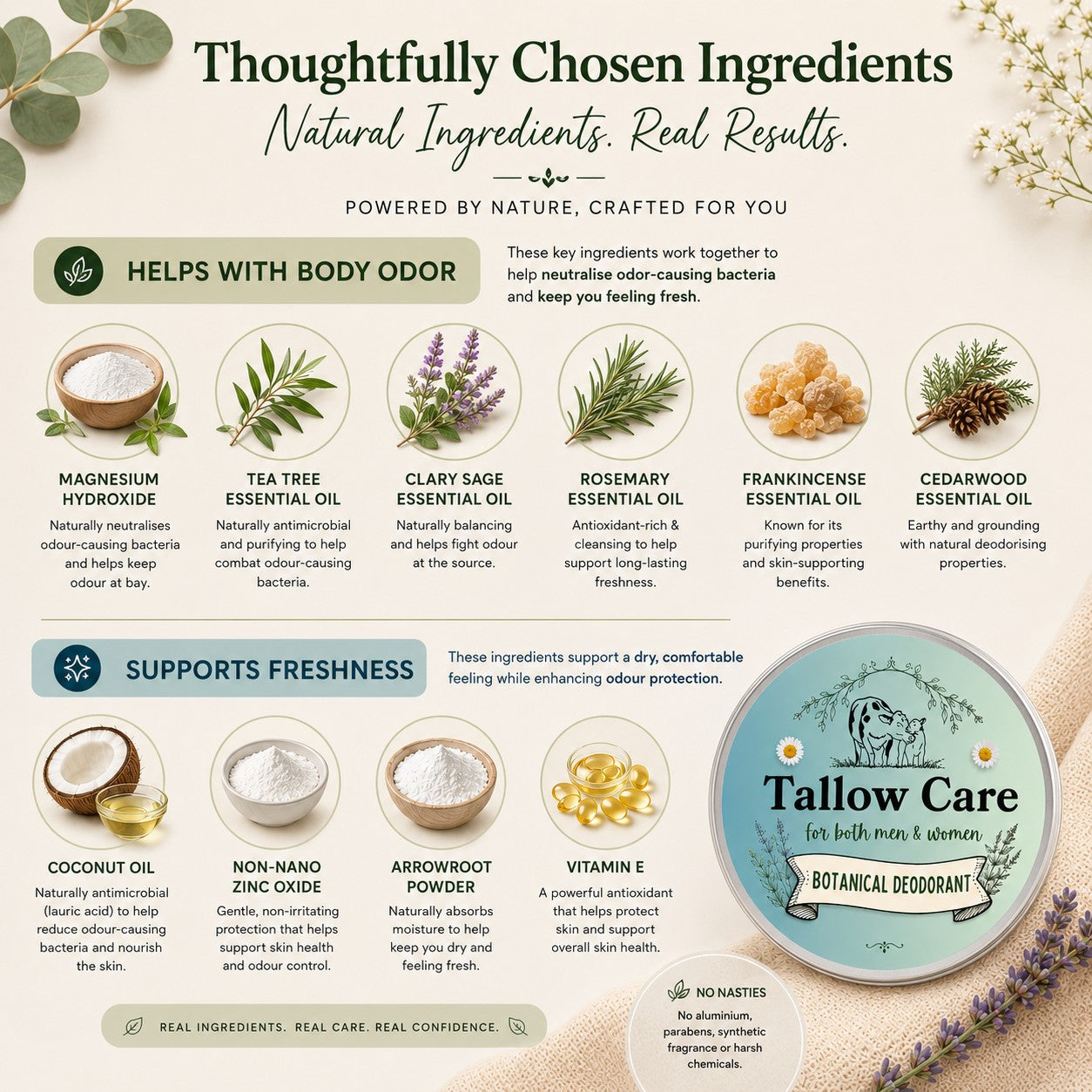 Botanical Tallow Deodorant