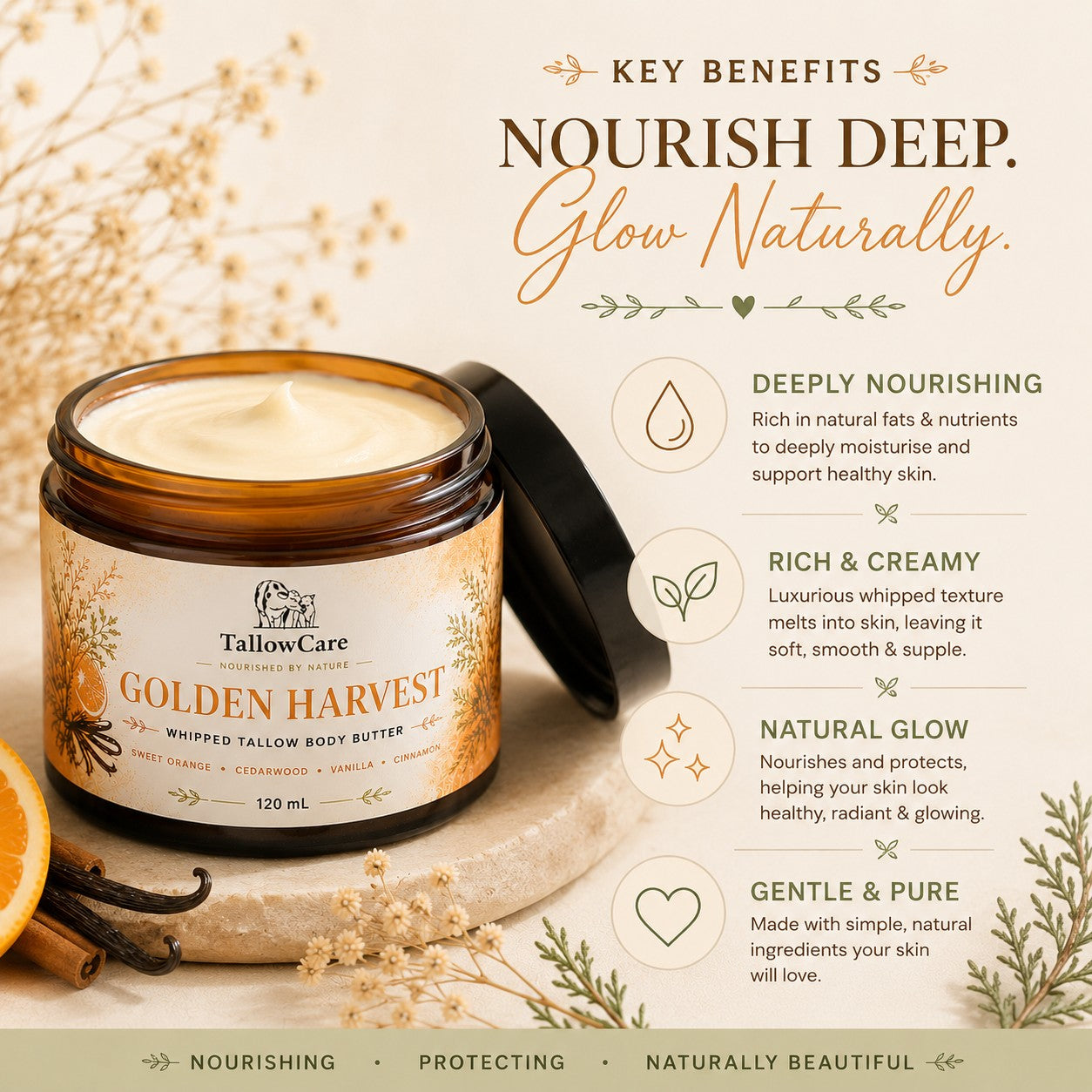 Golden Harvest Tallow Body Butter