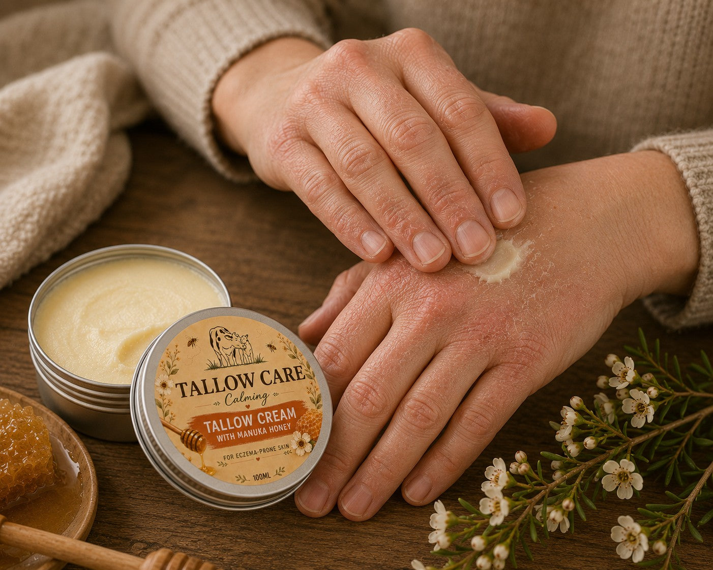 Tallow Cream with Manuka honey