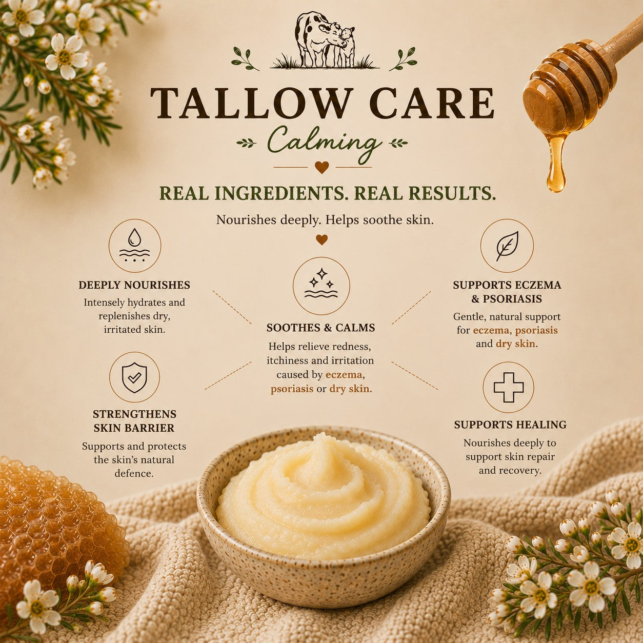Tallow Cream with Manuka honey