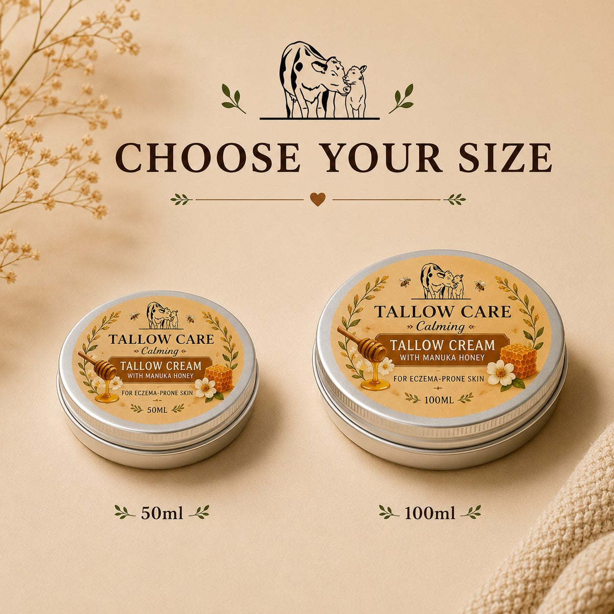 Tallow Cream with Manuka honey