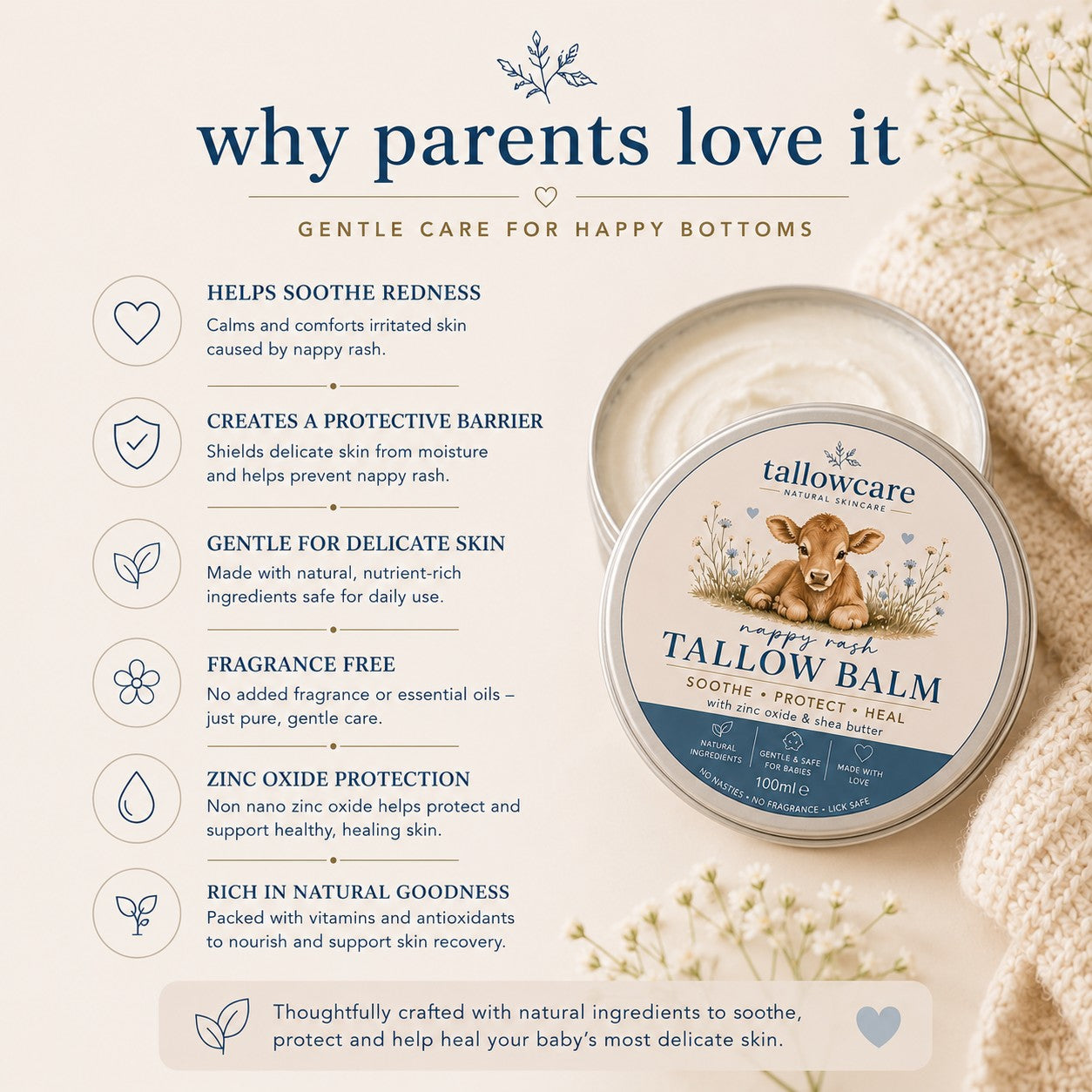 Nappy Rash Tallow Balm
