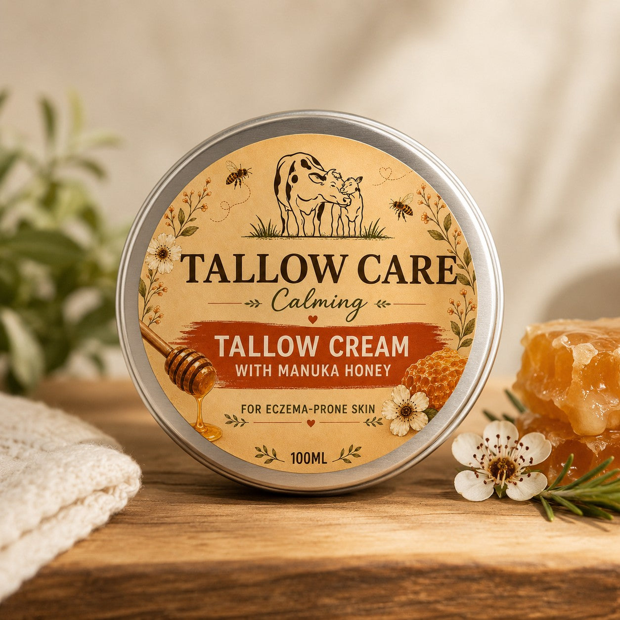 Tallow Cream with Manuka honey