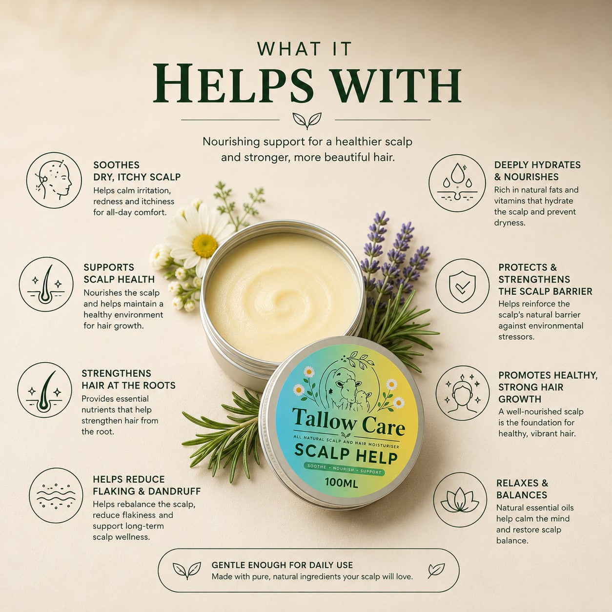 Scalp Help – Natural Care for a Healthy Scalp & Hair